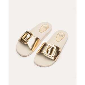 Daisy Slide Vegan Leather Platino